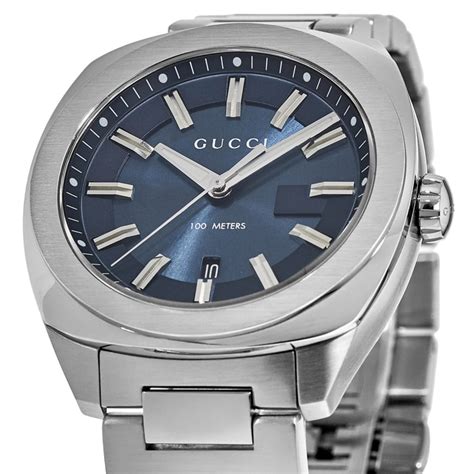 paolo gucci watch blue and stainless steel|stainless steel gucci watch men.